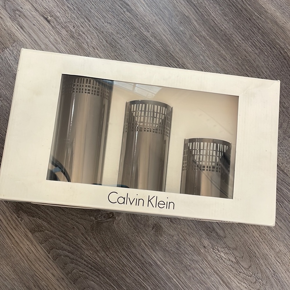 Calvin Klein Votive Candle Holder Set